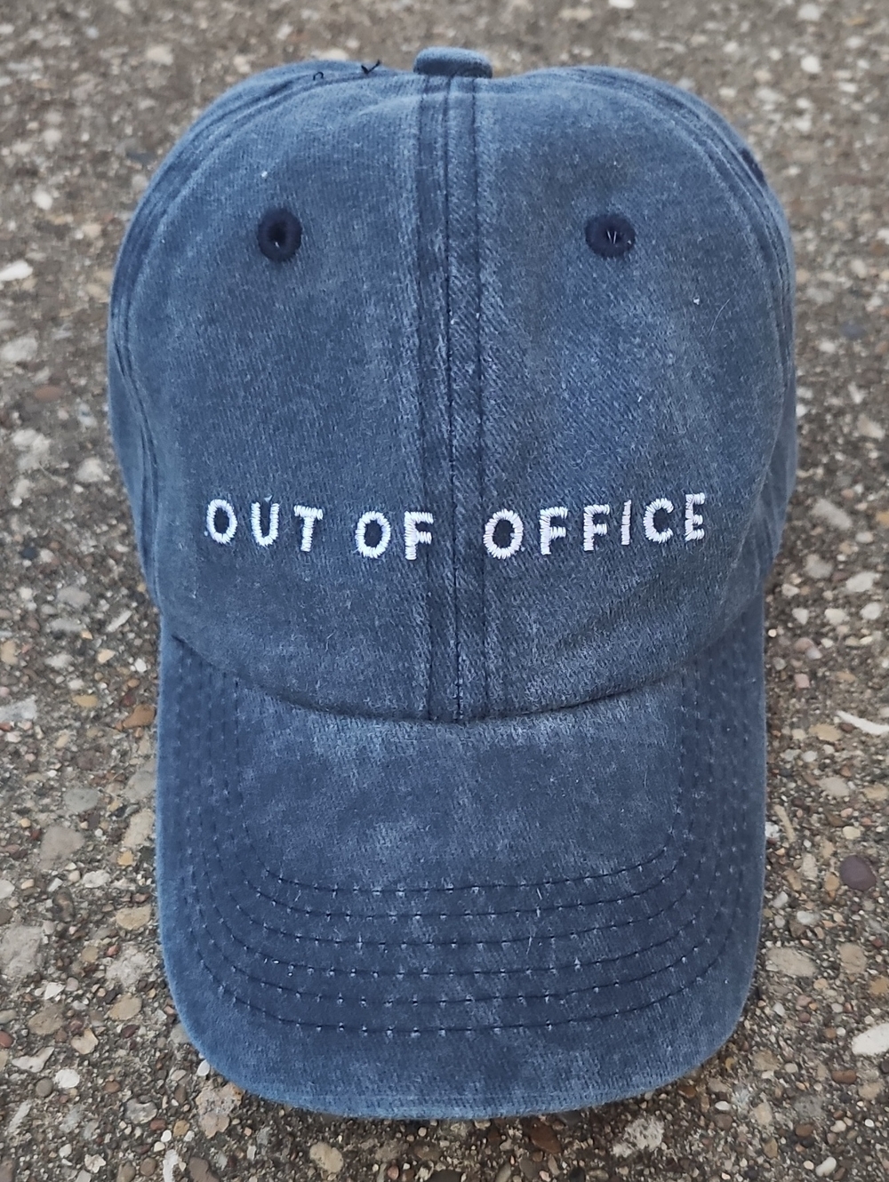 OUT OF OFFICE Navy Cotton Baseball Cap Avantstay Vacation
